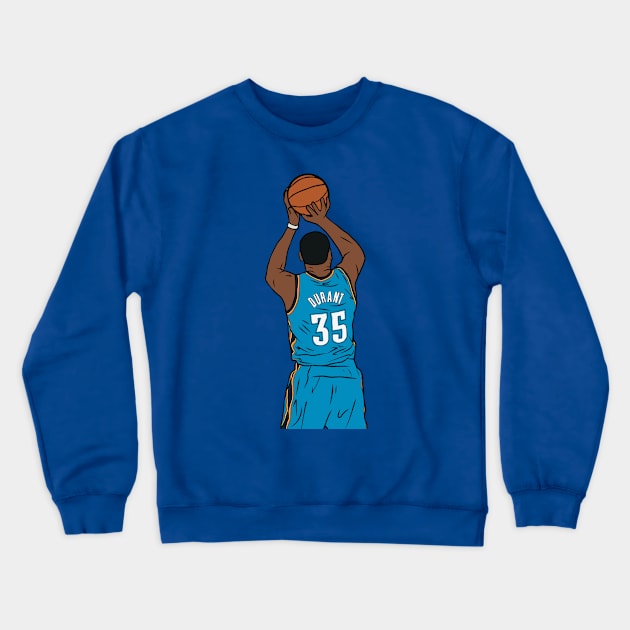 Kevin Durant Jumpshot Crewneck Sweatshirt by rattraptees